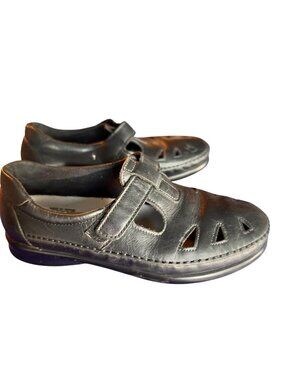 SAS Size 8 Tripad Orthotic Comfort Womens Leather Shoes Black